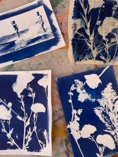 Cyanotype Sun Prints — Hooray for Rain!